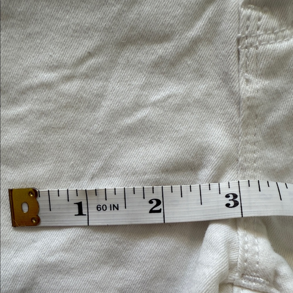 WHBM Women's White Denim Shorts High-Rise size 4 - Picture 8 of 8